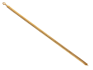 Žluté zlato náramek článkový 19cm